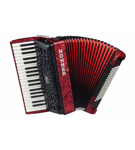 Hohner A1673 BRAVO LINE FACELIFT 111-96 Red C/W Gig Bag