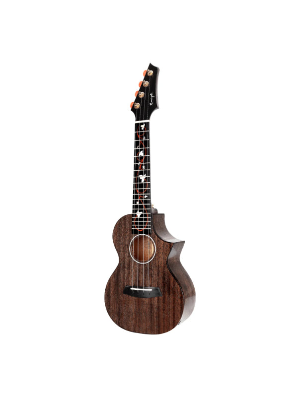 Enya EUC-M6 Black All Solid Mahogany Concert Ukulele