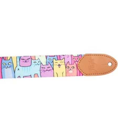 FLIGHT POLYESTER UKULELE STRAP - KITTY