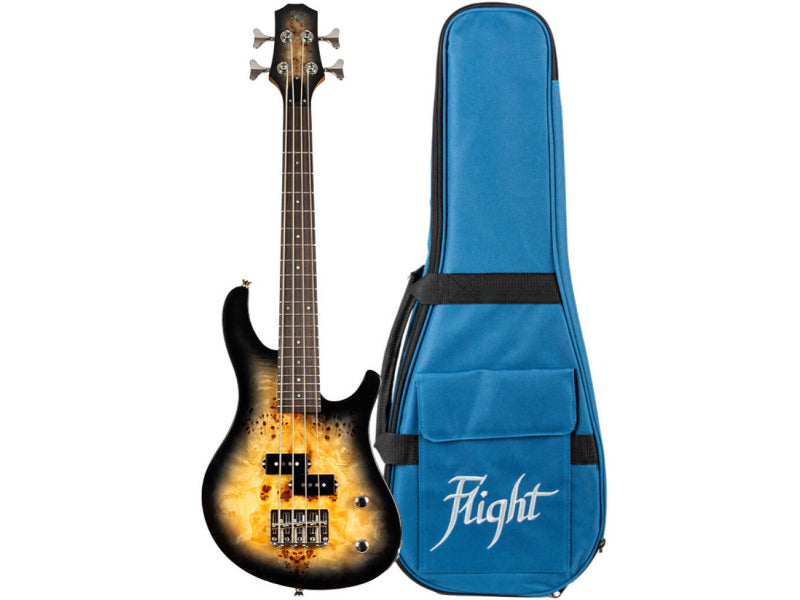 Flight Mini P Bass - Trans Grey Ukulele