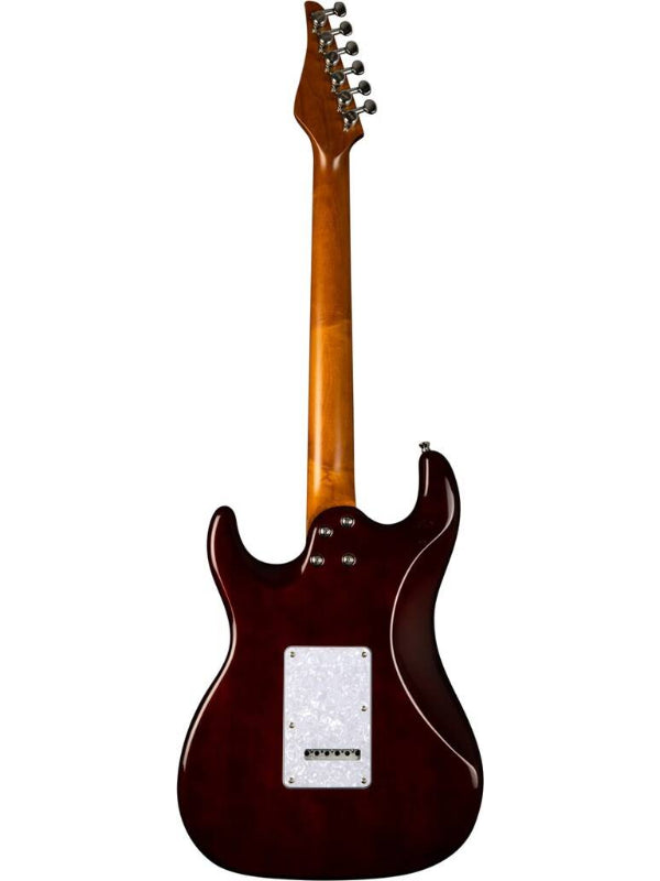 Jet JS450 Electric Guitar - Trans Brown (Spalted Top)