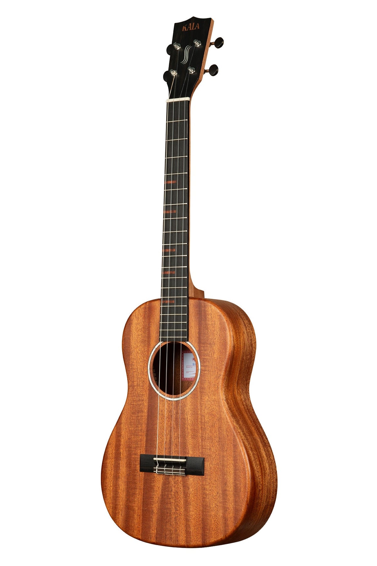 Kala KA-WF-AMHG-B All Solid Mahogany Waterfall Baritone Ukulele With Bag