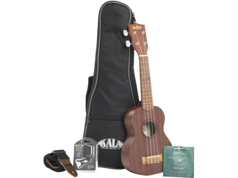Kala KA-15C-BNDL Satin Mahogany Concert Bundle Ukulele