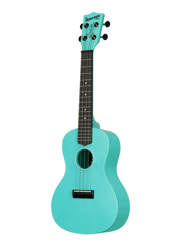Kala KA-R-WMG-BL-C Aqua Mist GITD Concert Recycled Waterman Ukulele