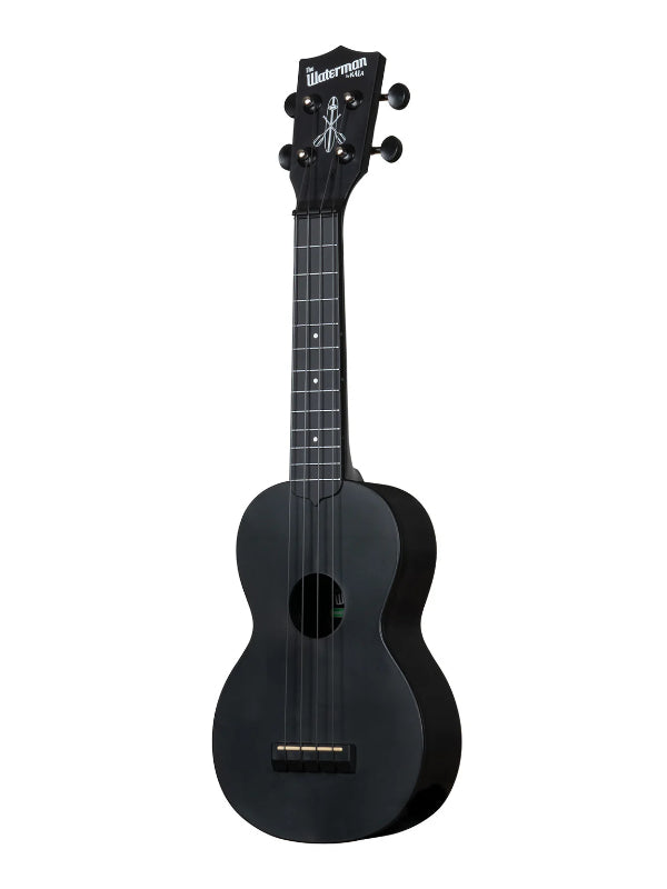 Kala KA-R-WMS-BK-S Black Sand Soprano Recycled Waterman Ukulele