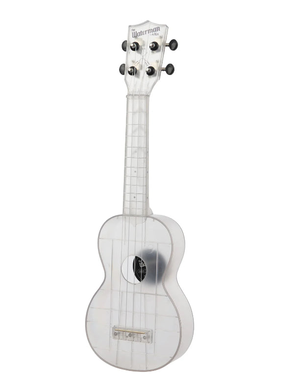 Kala KA-WMT-CL-S Frosted Glass Transparent Soprano Waterman Ukulele
