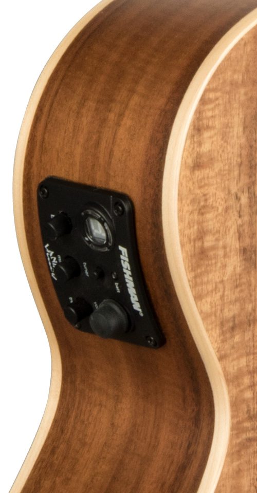 Lanikai ACST-6CET Tenor 6 String Elec Cut. Solid Acacia Top c/w Gig Bag