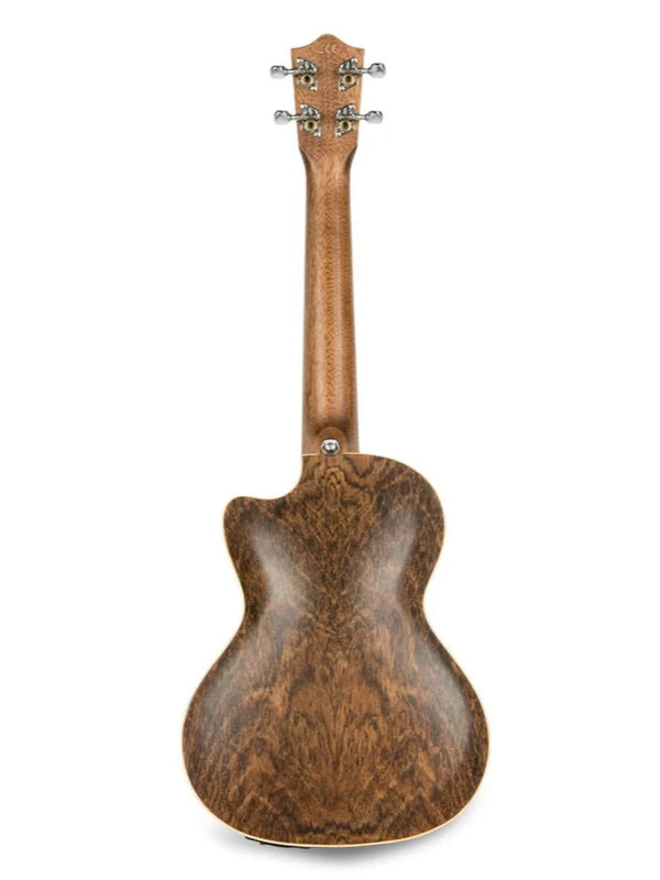 Lanikai FB-CETT Tenor Figured Bocote Electric Ukulele With Gig Bag