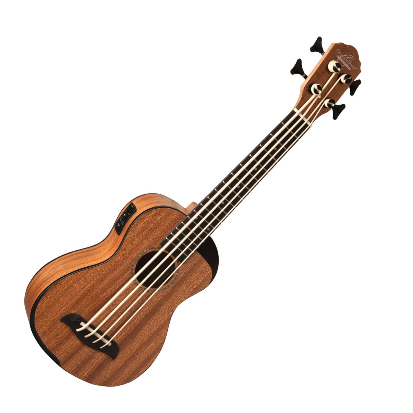 Oscar Schmidt OUB200K Electro Acoustic Bass Ukulele Satin Mahogany