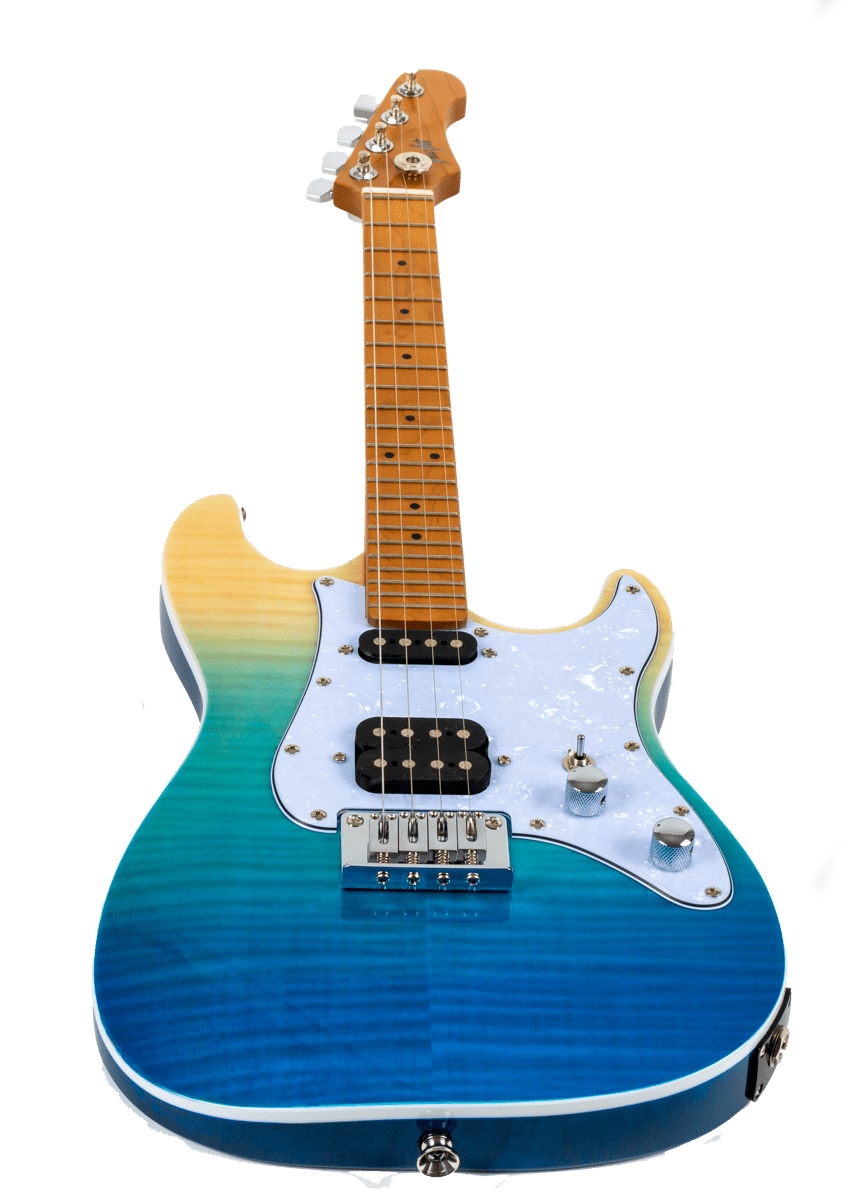 Flight Pathfinder Tenor Electric Ukulele Trans Blue