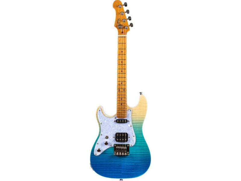 Pathfinder Electric Ukulele - Trans Blue (Left)
