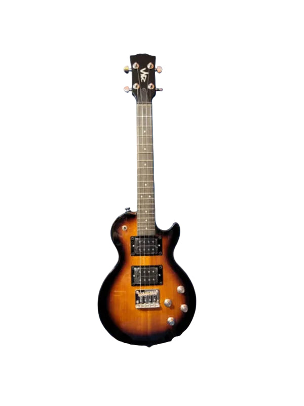 RISA UKELP432MH-TS LP electric tenor Uke inc gbag - Tobacco SB