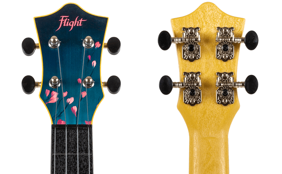 Flight TUSL32 Concert Long Neck ABS Travel Ukulele Sakura with bag