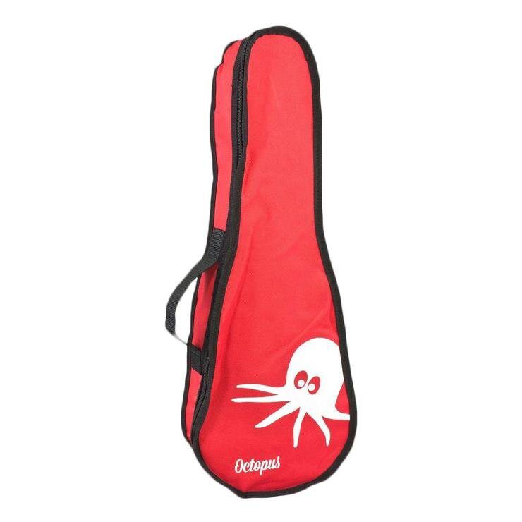 Octopus soprano ukulele bag ~ Red