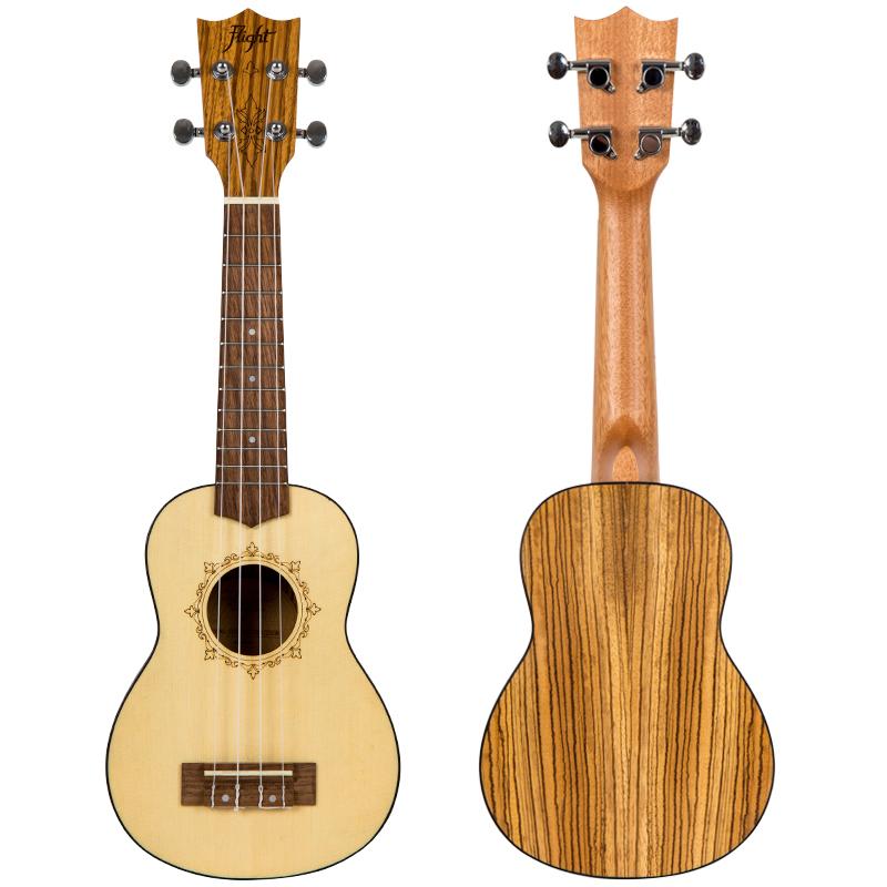 DUS320 Soprano Ukulele – Zebrawood B&S