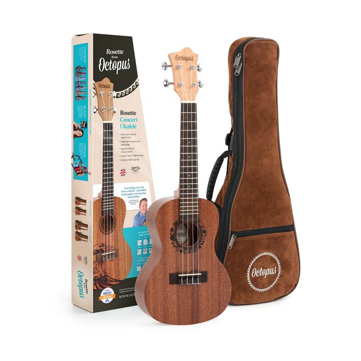 Octopus Rosette concert ukulele