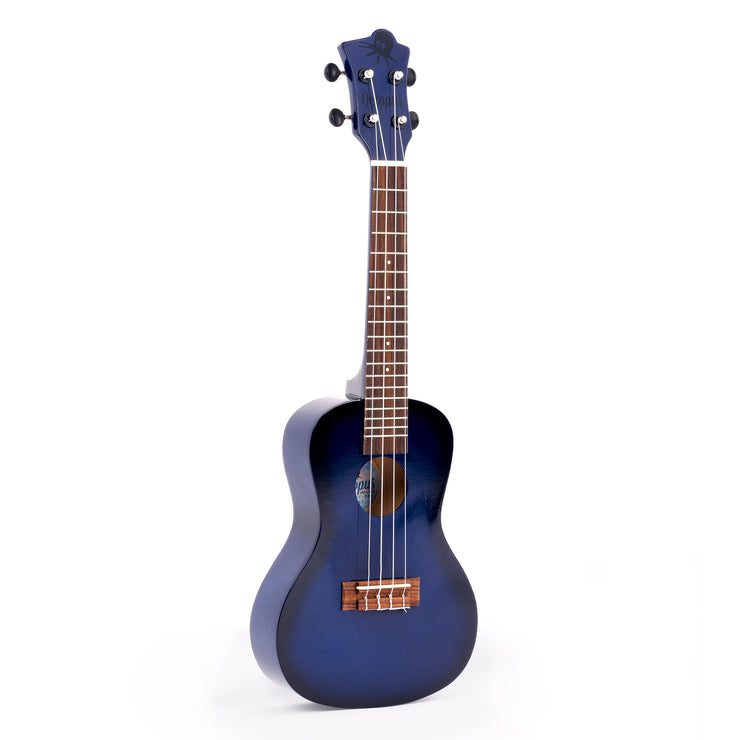 Octopus Academy concert ukulele ~ Dark Blue Burst