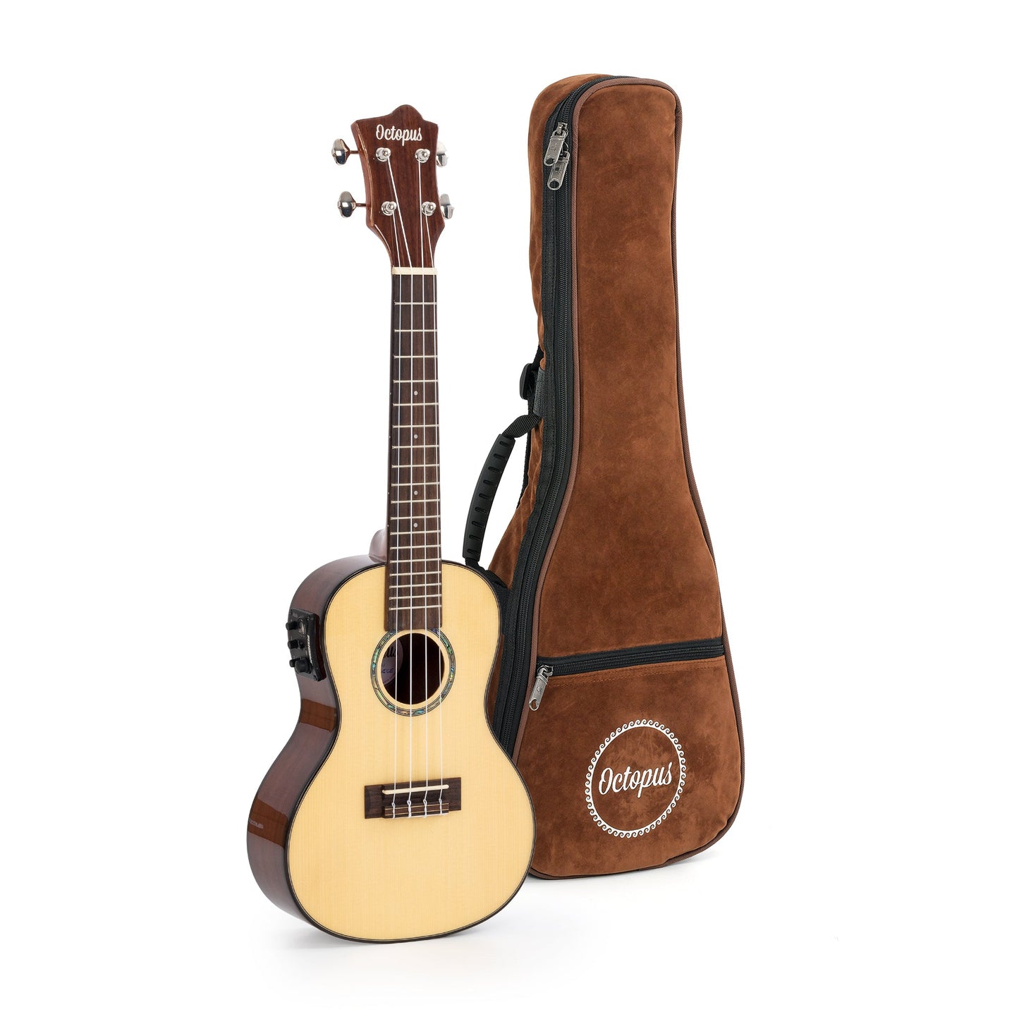 Octopus Pau Ferro, solid spruce top electro-acoustic concert ukulele