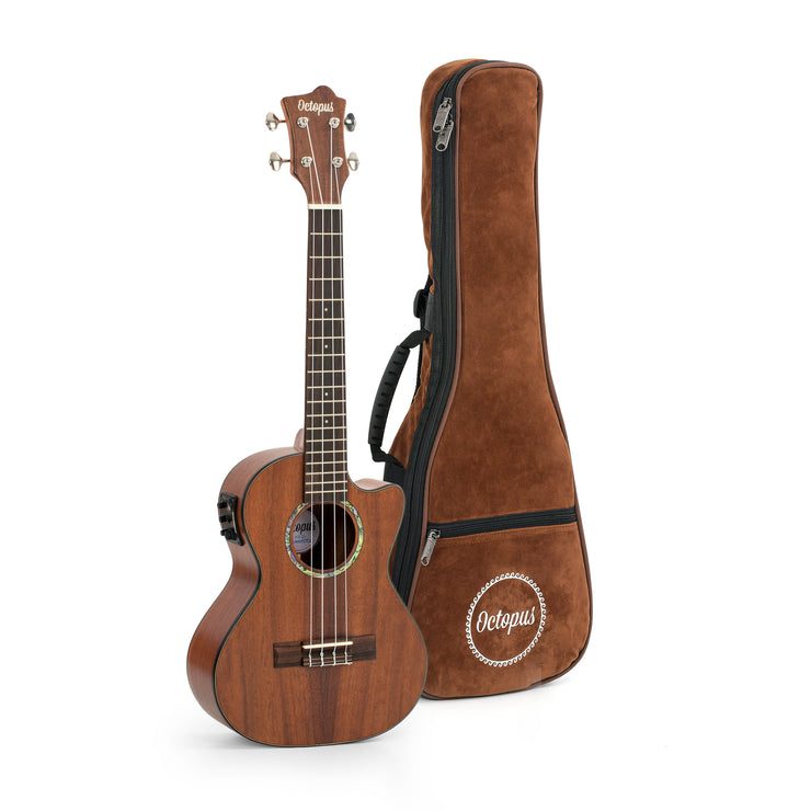 Octopus All solid acacia electro-acoustic tenor ukulele