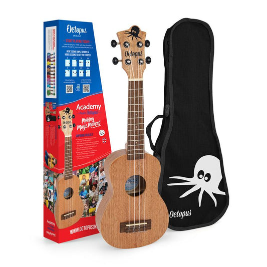 Octopus Academy soprano ukulele ~ Natural