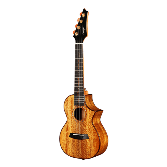 Enya EUC-MG6-EQ Solid Mango CONCERT Ukulele With Pickup & Cutout "PICKLED"