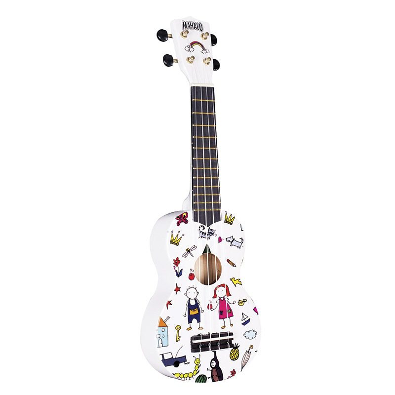 Mahalo Soprano Ukulele Art Design Amigo With Bag