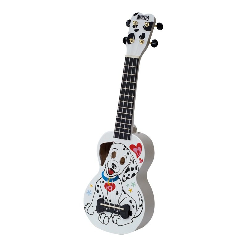 Mahalo Soprano Ukulele Dalmatian With Bag