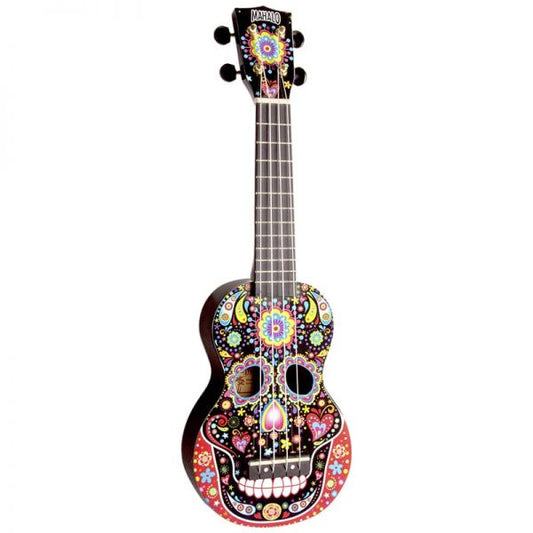 Mahalo Soprano Ukulele Day Of The Dead Design