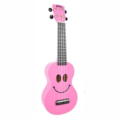 Mahalo Soprano Ukulele Art Design Smile Pink With Bag