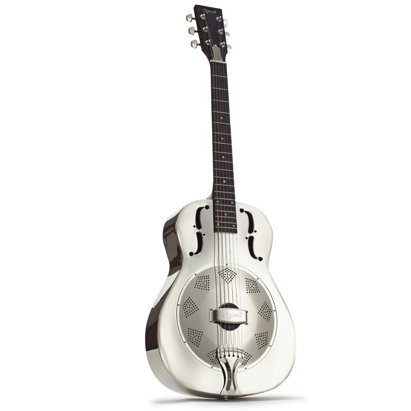 Ozark resonator guitar, solid brass body