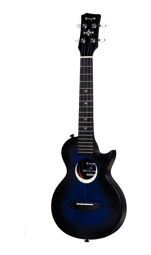 Enya Taimane Moon Tenor 4-String Ukulele with Acoustic Plus Pickup - Blue