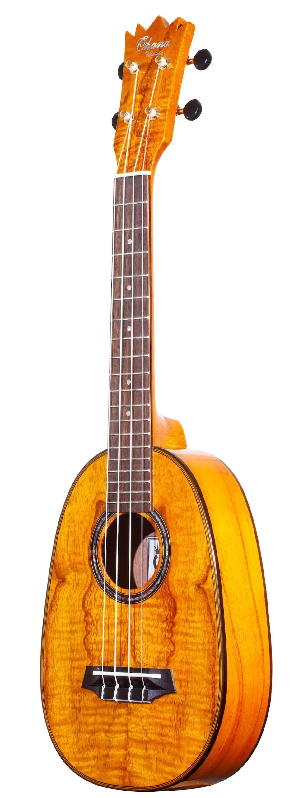 Ohana PKC-150SMO Pineapple Spalted Mango Concert Ukulele