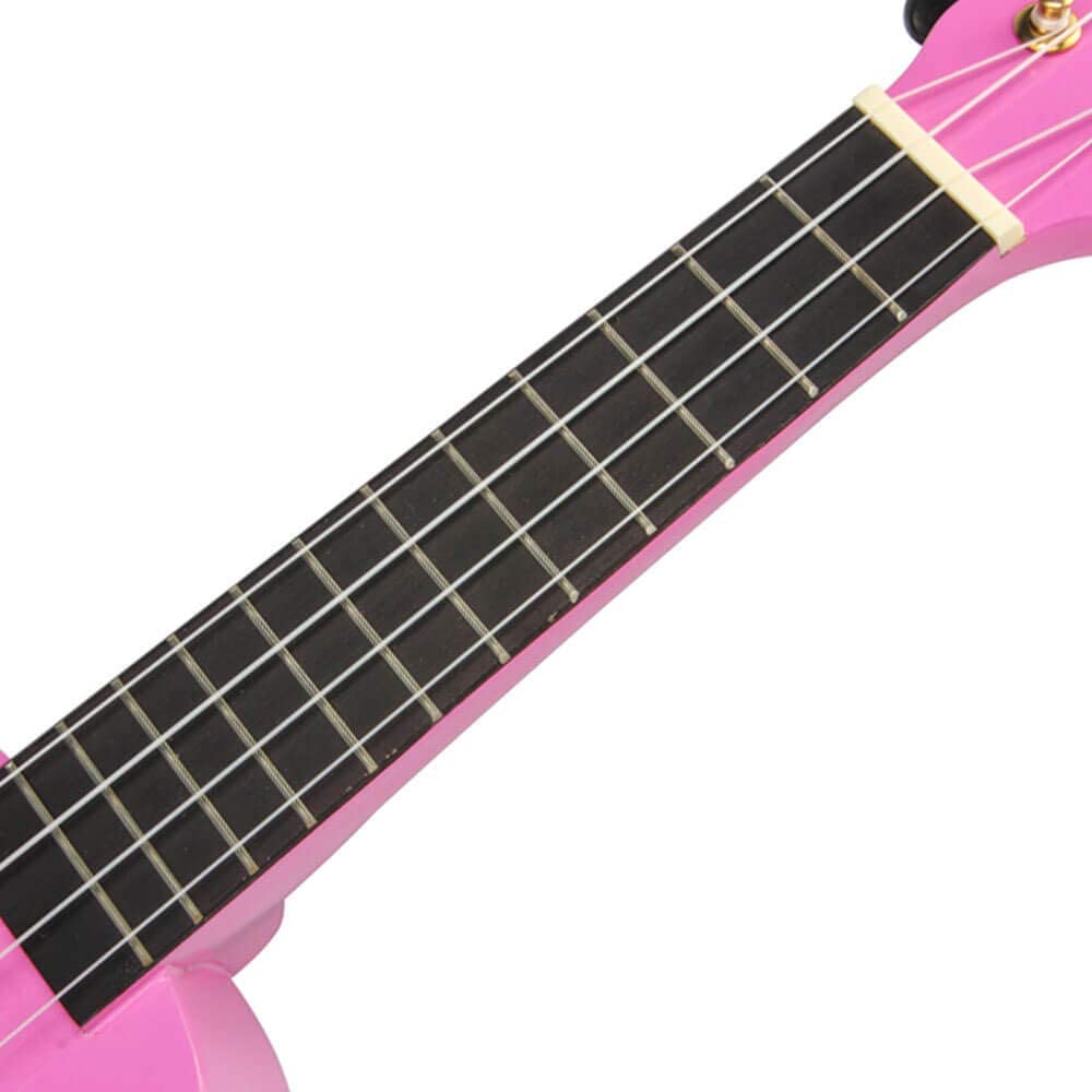 Mahalo Soprano Ukulele Art Design Smile Pink With Bag