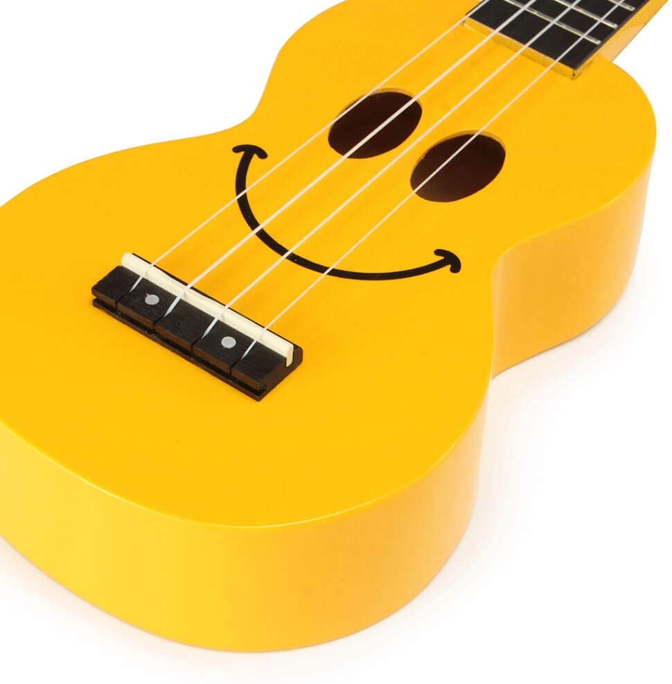 Mahalo Soprano Ukulele Art Design Smile Yellow