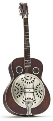 Ozark deluxe wood resonator guitar distressed