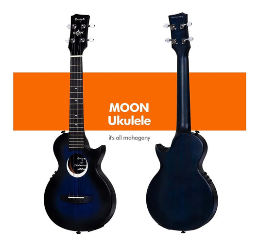 Enya EUT-Moon EQ Taimane Signature Tenor Electro Ukulele - Blue