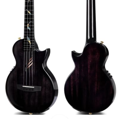 Enya EUT- Feather All Solid Mahogany Tenor Ukulele Black