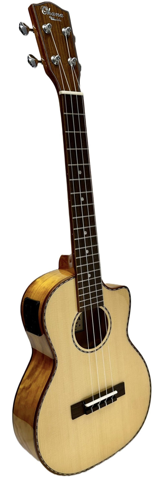 Ohana TK-70WGCE Electro Cutaway Tenor Ukulele