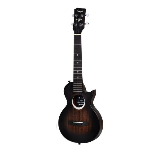 Enya Taimane Moon Tenor 4-String Ukulele with Acoustic Plus Pickup - Black