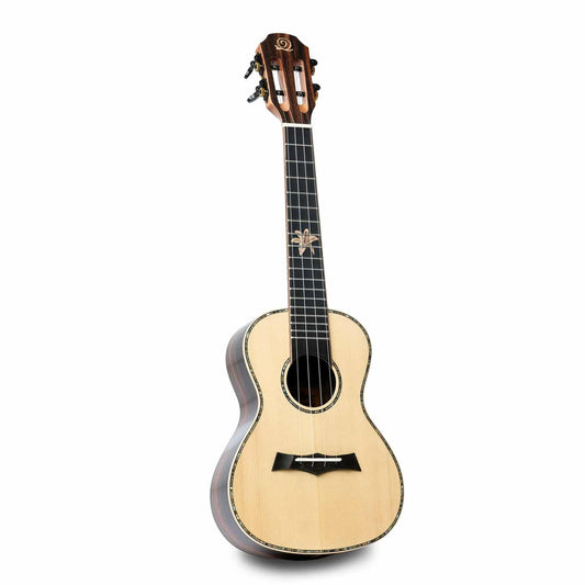 SNAIL:BHC-5CS Solid Spruce Top, Classical Head stock Concert Ukulele Satin Including premium Snail Padded Gig Bag