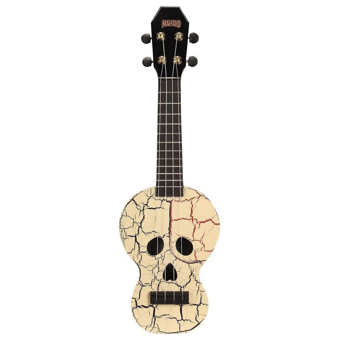 Mahalo Soprano Ukulele Skull Design