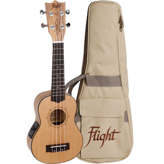 Flight DUS320CEQ Soprano Electro Acoustic Ukulele