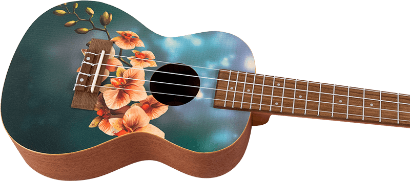 Flight AUC33 Art Concert Ukulele Orchid