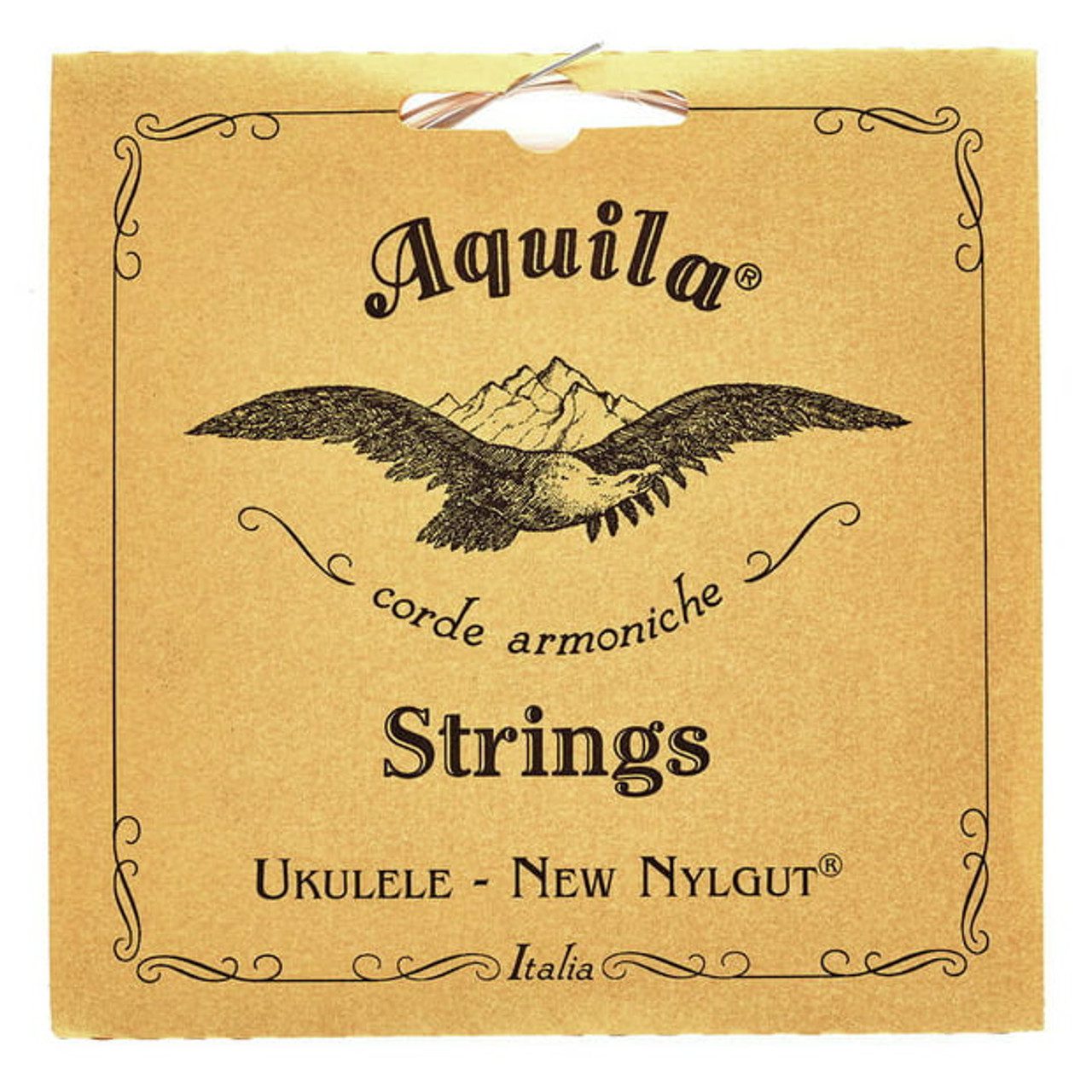 Aquila 26U New Nylgut Baritone 8-String Ukulele Strings Set - DdGgbbee - 2 Red Series