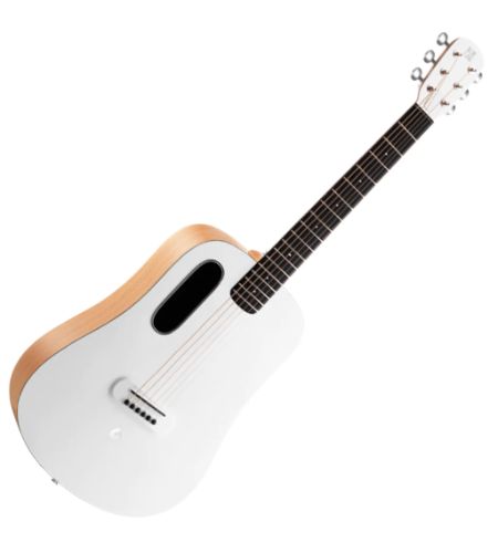 BLUE LAVA LVBAWH Original Acoustic (without effects) and Lite Bag ~ Frost White / Walnut Guitar