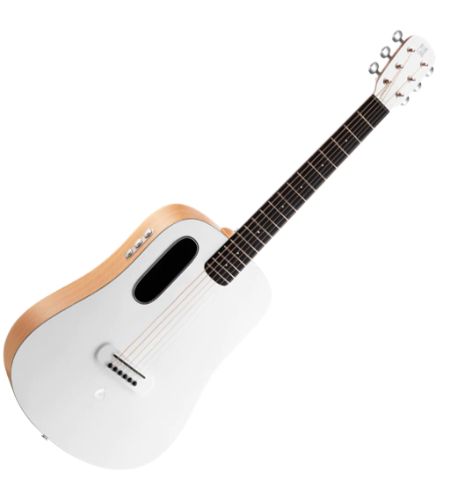 BLUE LAVA LVBFWH Original Freeboost with Airflow Bag ~ Frost White / Walnut Guitar