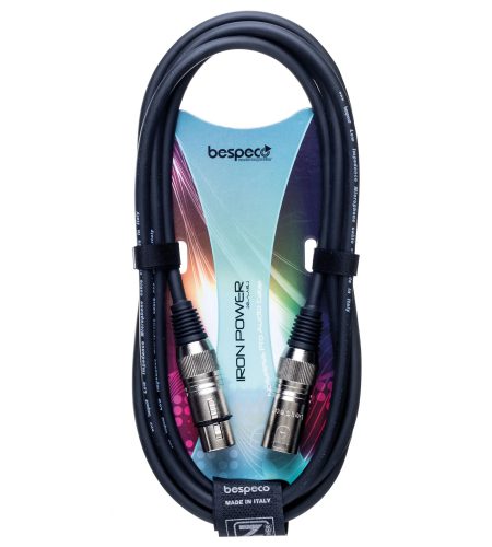 Bespeco IROMB300 Male XLR to Female XLR 3 metre Black