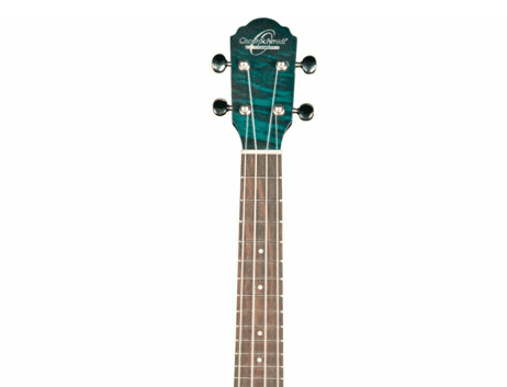 Oscar Schmidt OU2TFTBL-A-U Tenor Ukulele Flame Mahogany Transparent Blue