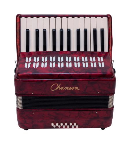 Chanson accordion 12 bass(7156BK)