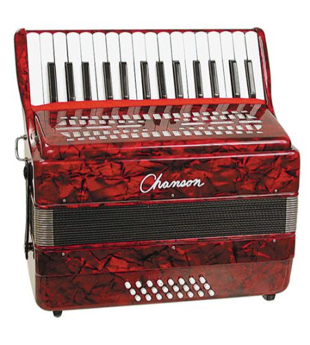 Chanson accordion 24 bass(7157BK)